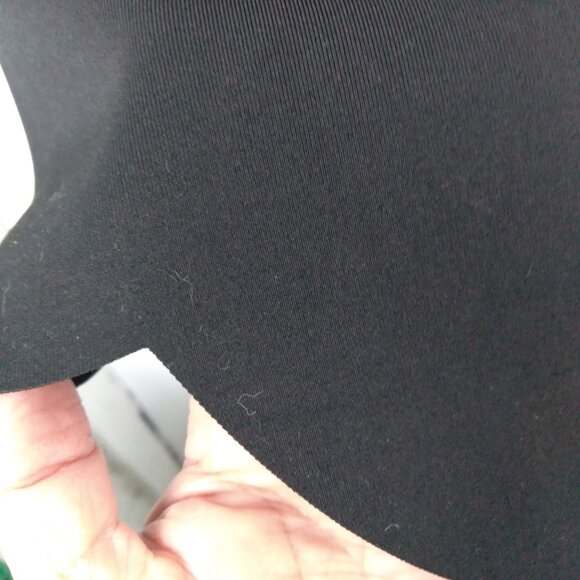 BLACK SCALLOPED NECKLINE A-LINE DRESS SLEEVELESS SIZE M MEDIUM - Picture 13 of 14